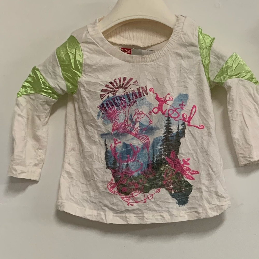 Diesel Baby Satin Trimmed Shirt